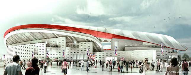 The total cost of Spain’s Olympic stadium—which is primarily a reconstruction of an existing facility—is estimated to be over $250 million.