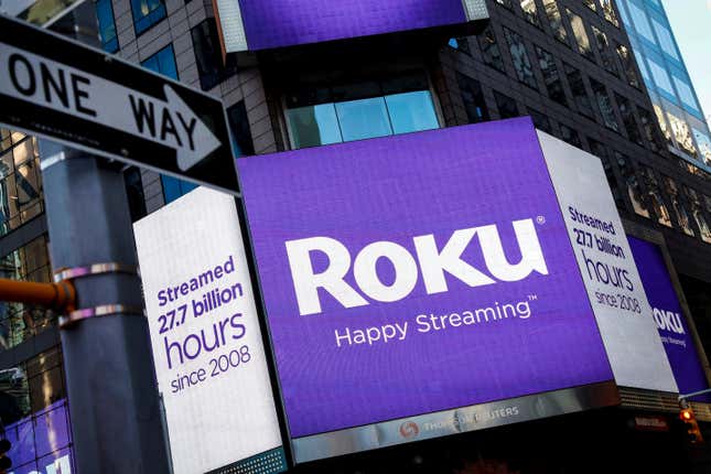 Roku-Logo am Times Square