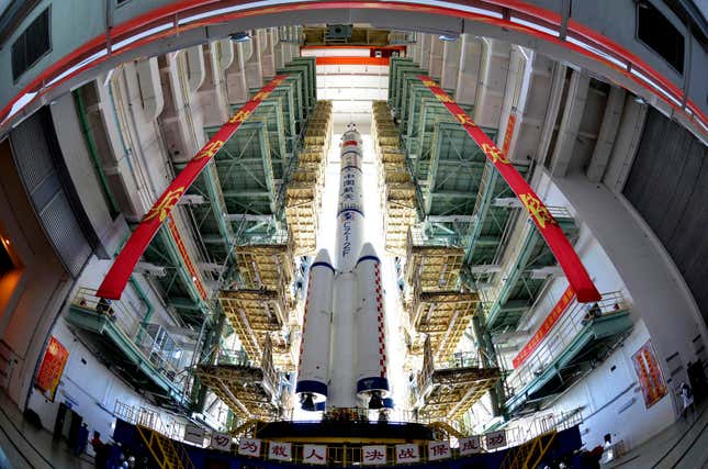 The Shenzhou-9 manned spacecraft