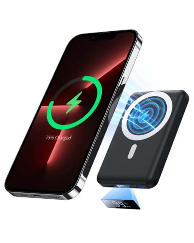 Image for article titled Seize the Power with 56% Off Yiisonger Slim 10000mAh Magnetic Portable Charger