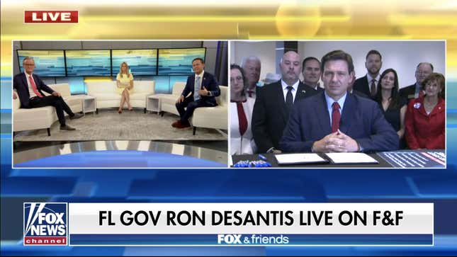 Image for article titled Fox News Claims Even They Didn't Know Gov. Ron DeSantis Was Gonna Do All That