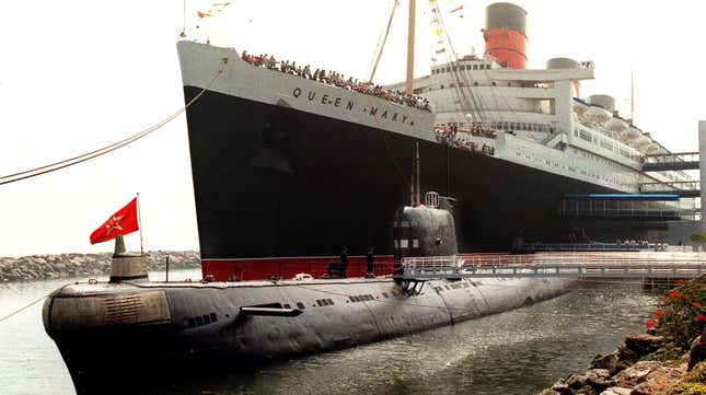 Image for article titled This Just Keeps Getting Better: A Soviet Sub Is Now The Latest Threat To The Queen Mary