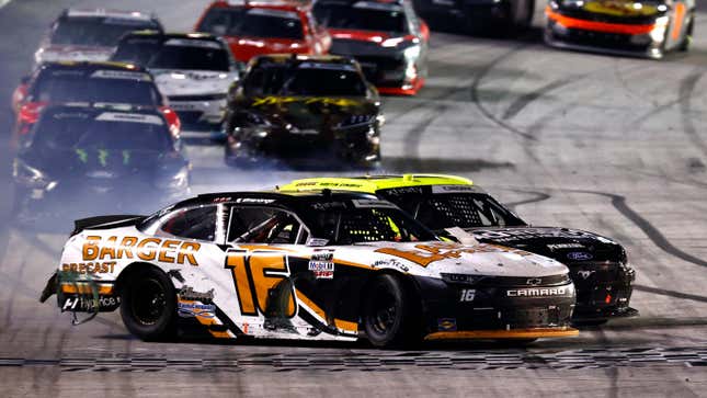 Image for article titled NASCAR Xfinity Series Race At Bristol Ends In Chaos