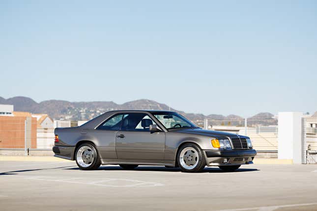 Front 3/4 view of a grey Mercedes-Benz AMG 300CE 6.0 Hammer