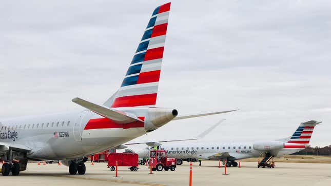 A photo of plain tails at Joplin airport. 