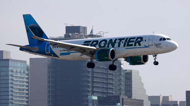 Un avión de Frontier Airlines