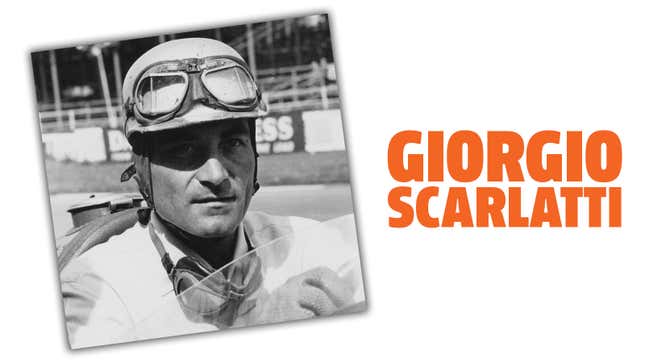 A photo of ex-F1 racer Giorgio Scarlatti