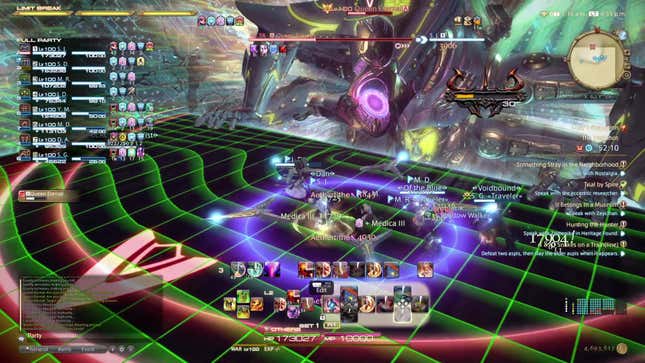 Player fight against an enormous boss.