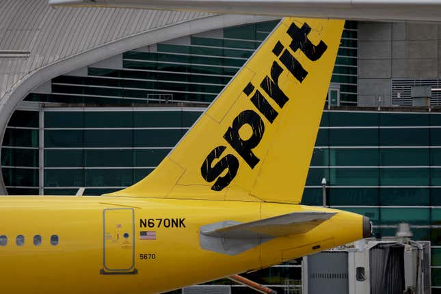 Un avión de Spirit Airlines