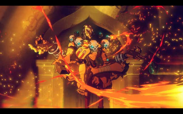 Zenyatta as Dhalsim.