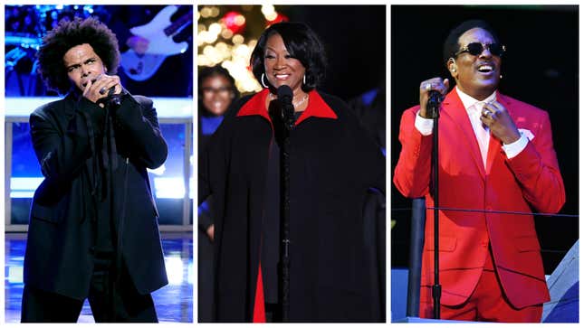 Maxwell, left; Patti Labelle; Charlie Wilson