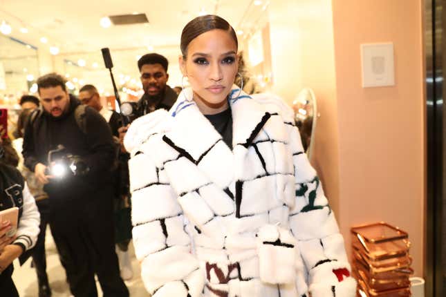 NEW YORK, NEW YORK - DECEMBER 14: Singer-Songwriter Cassie attends Buttah Skin By Dorion Renaud Holiday Pop-Up on December 14, 2022 in New York City. 