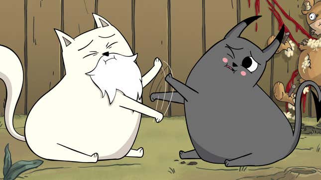 A still from Exploding Kittens