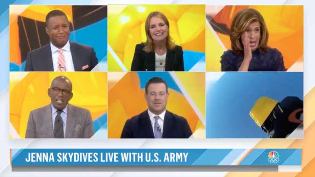 Image for article titled Jenna Bush Hager Jumps Out of a Plane for Her Grandpa or Something