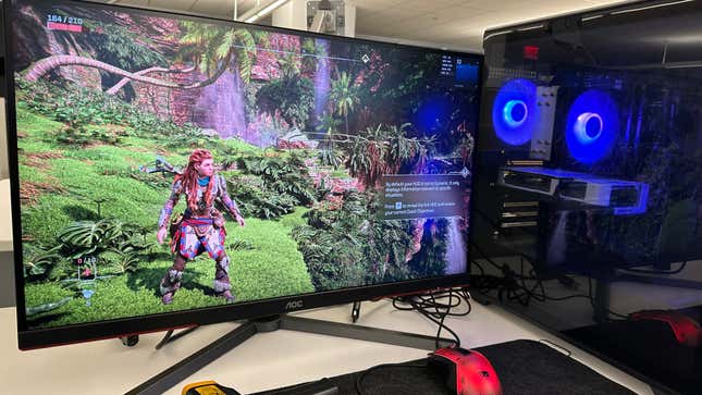 You may need to downgrade some settings to hit 60 FPS on a game like Horizon Zero Dawn when there’s a lot happening on screen at once.