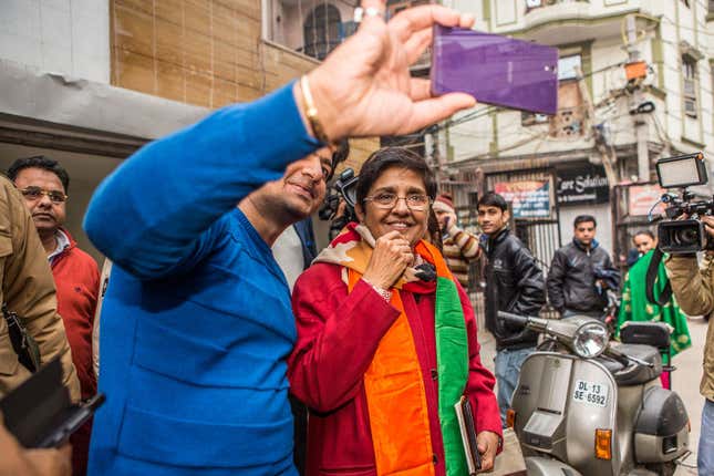 Image for article titled How a formidable Kiran Bedi clammed up and lost the race for Delhi
