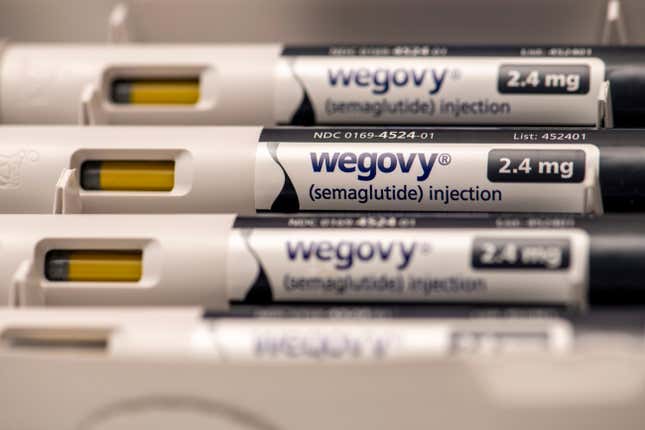 Wegovy, un médicament injectable sur ordonnance pour perdre du poids qui a aidé les personnes obèses.