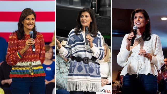 Nikki Haley's Sweater Collection Truly Boggles My Mind