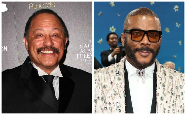 Judge Joe Brown, left; Tyler Perry.