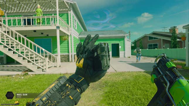 The Nail Gun reload inspect animation in Black Ops 6.