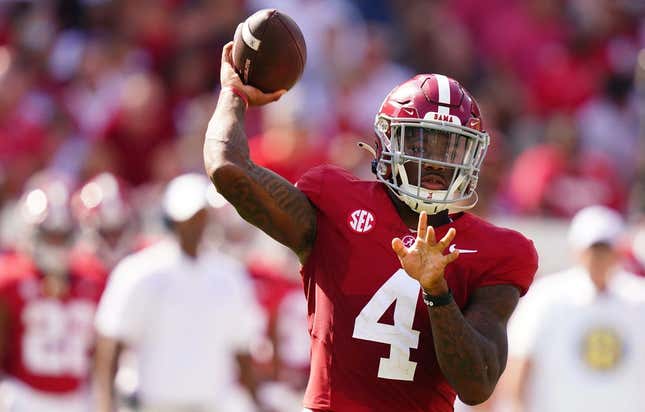 Jalen Milroe Returns With A Bang To Lift No. 13 Alabama Over No. 15 Ole ...