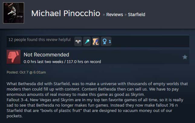 Image for article titled Starfield: Shattered Space, As Told By Steam Reviews