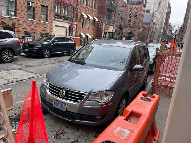 Cars on the streets of New York.