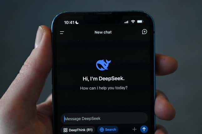 Image for article titled DeepSeek is the &#39;Temu of AI,&#39; analysts say