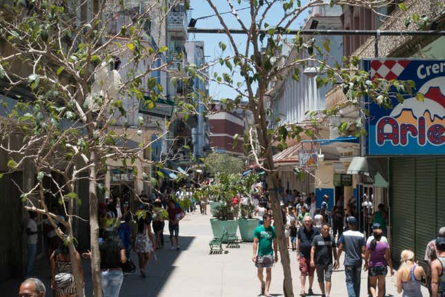 Havana now has a lively shopping district.