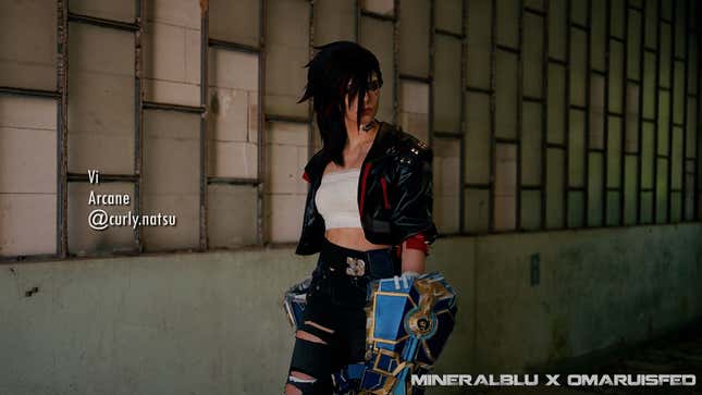 A photograph of a cosplayer at Il Volta Italy.