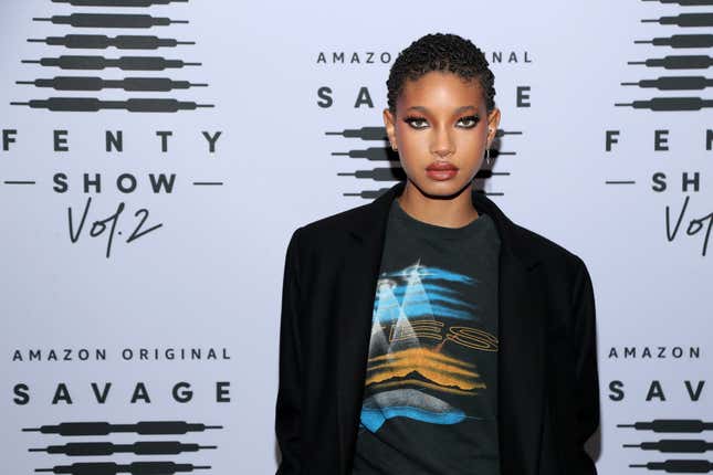 LOS ANGELES, KALIFORNIEN - 2. OKTOBER: Auf diesem am 2. Oktober veröffentlichten Bild besucht Willow Smith Rihannas Savage X Fenty Show Vol. 2 präsentiert von Amazon Prime Video im Los Angeles Convention Center in Los Angeles, Kalifornien; und ausgestrahlt am 2. Oktober 2020. 