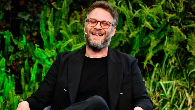 Seth Rogen attends the 2023 Milken Institute Global Conference at The Beverly Hilton.