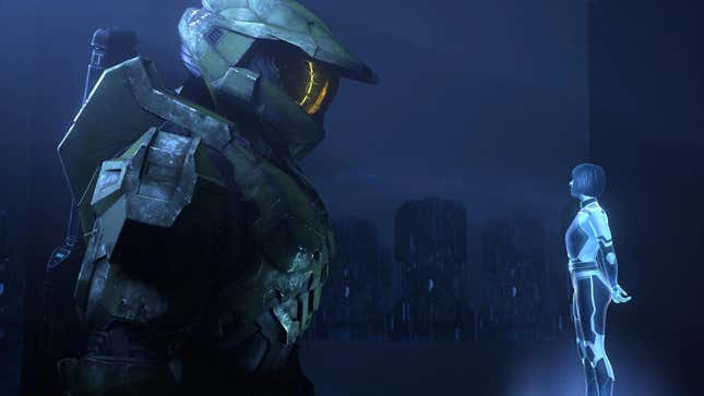 Master Chief chats with an AI. 