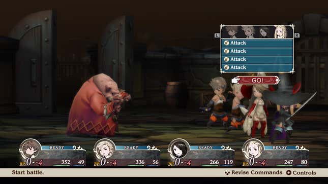 The player characters fight a pig-like creature.