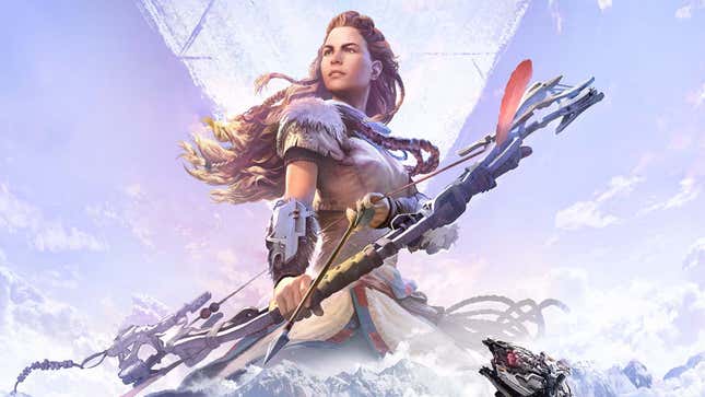 An image shows Aloy from Horizon. 