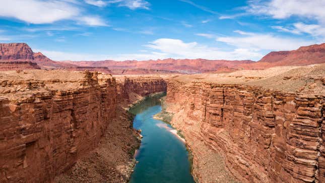 Marble Canyon Bridge and colorado river near Page Arizona