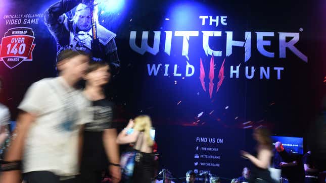 CD Projekt’s booth at Gamescom 2014.