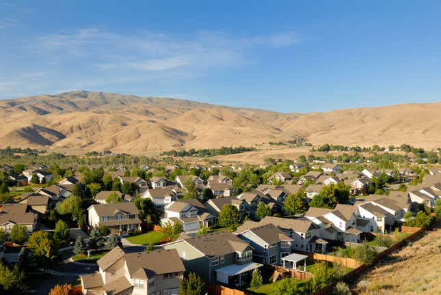 Barrio suburbano en Boise.