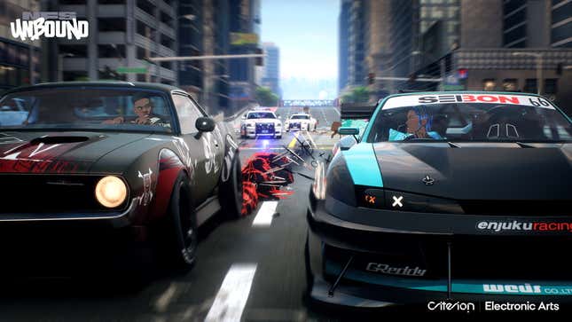 Screenshot of a race in Need For Speed Unbound