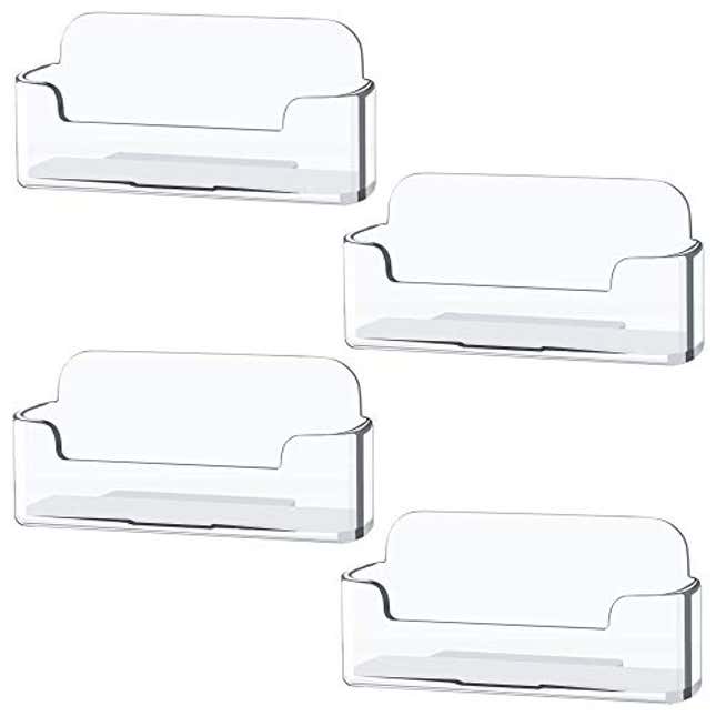 Image for article titled 4 Pack Clear Plastic Business Card Holder, Now 40% Off