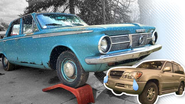 Image for article titled Why I Chose A 1965 Plymouth Valiant As A Winter Car Over A Toyota Land Cruiser