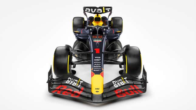 A photo of the 2024 Red Bull F1 car. 