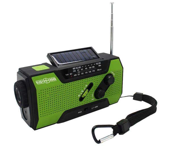 A radio and flashlight for all of your blackout needs. 