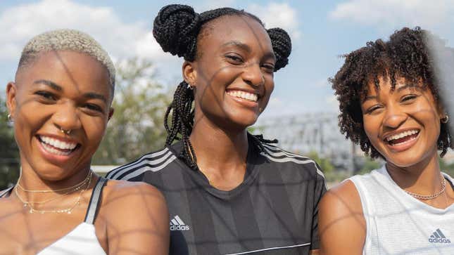 Tziarra King, left, Ifeoma Onumonu, and Imani Dorsey of the Black Women’s Players Collective.