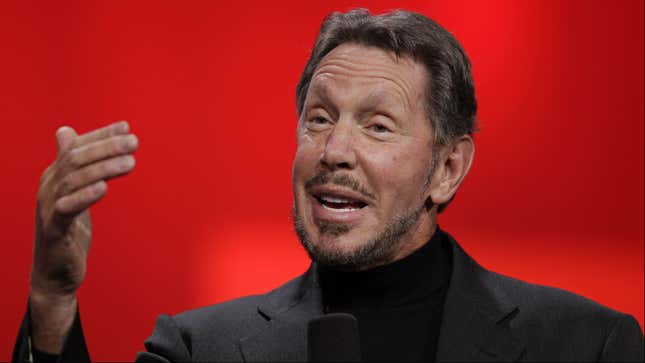 Larry Ellison: About to get richer.