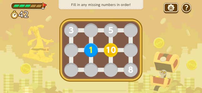 The Goldhengo mini-game.