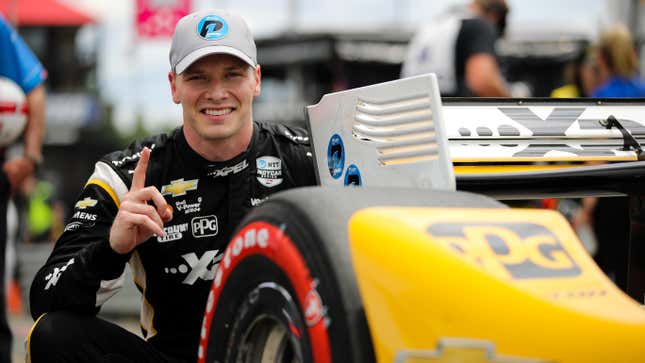 Image for article titled Josef Newgarden Finally Takes His IndyCar Win At Mid-Ohio