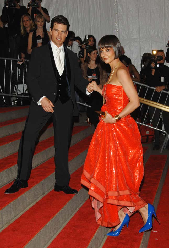 Tom Cruise and Katie Holmes.