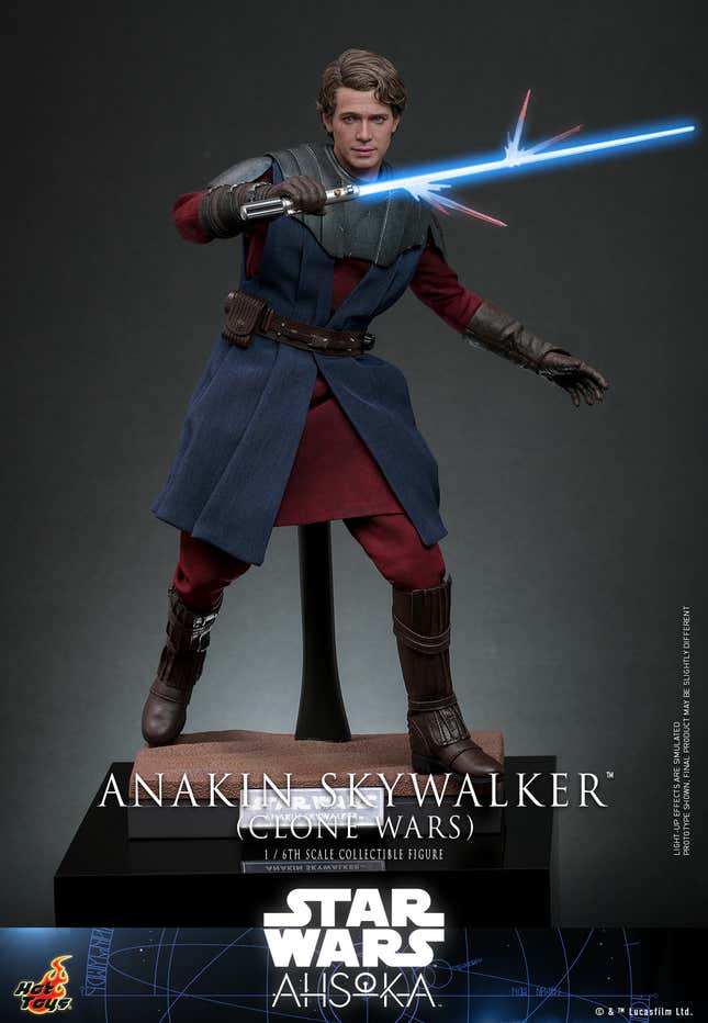 Image for article titled Hot Toys&#39; New Ahsoka Anakin Skywalker Smashes Hayden Christensen Into Clone Wars