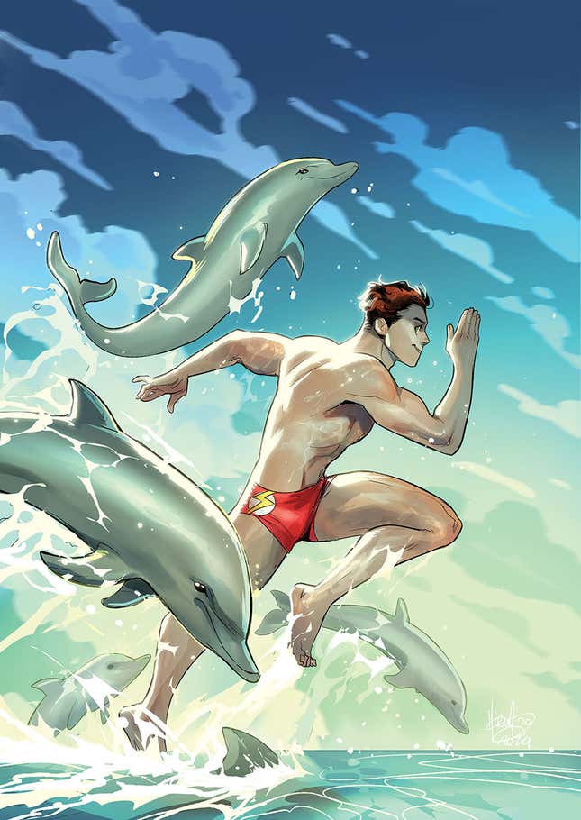 Image for article titled DC Comics&#39; Swimsuit Variants Have Got Super Suns and Super Guns Out